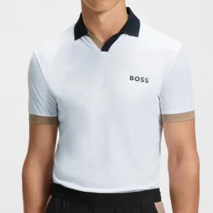 חולצת פולו הוגו בוס HUGO BOSS SLIM | גברים | לבן