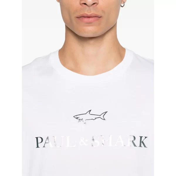PAUL & SHARK T-SHIRT | טישירט פול אנד שארק | גברים | לבן - Image 2