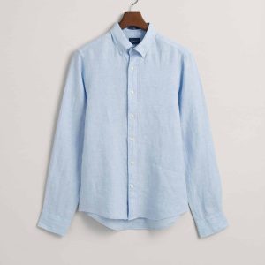 חולצת פשתן גאנט SLIM LINEN SHIRT