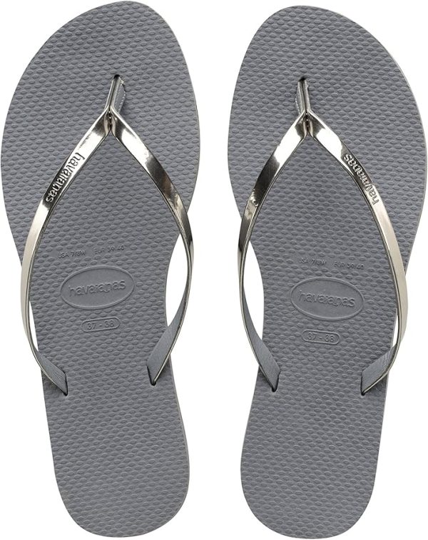 כפכף הויאנס לנשים HAVAIANS | רצועה כסופה