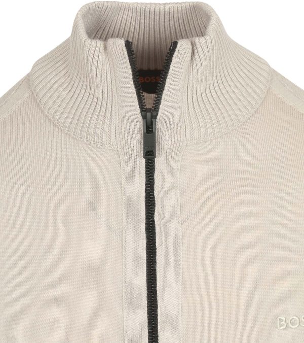 קרדיגן הוגו בוס HUGO BOSS עם רוכסן | גברים | אפור בהיר - Image 3