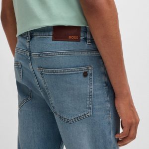 ג'ינס הוגו בוס HUGO BOSS סלים פיט | גברים | כחול בהיר