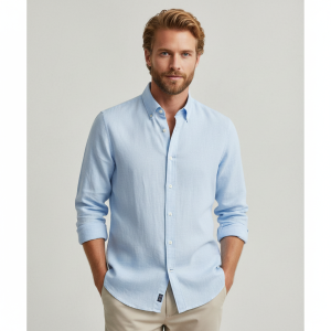 חולצת פשתן גאנט SLIM LINEN SHIRT