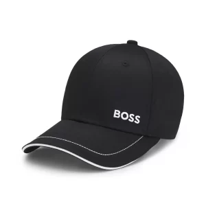 כובע בייסבול הוגו בוס HUGO BOSS כותנה | שחור
