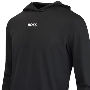 סווטשירט הוגו בוס HUGO BOSS קפוצ'ון | גברים | שחור
