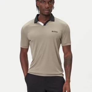 חולצת פולו הוגו בוס HUGO BOSS SLIM | גברים | חום