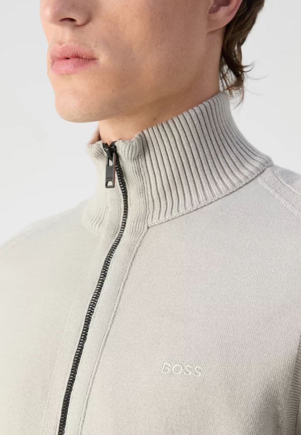 קרדיגן הוגו בוס HUGO BOSS עם רוכסן | גברים | אפור בהיר - Image 2