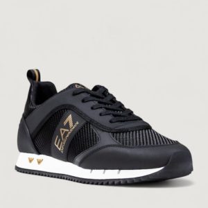נעליים אמפוריו ארמאני EMPORIO ARMANI SNEAKER EA7 ספורט | שחור | לוגו זהב