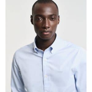 Slim Fit Pinpoint Oxford Shirt - חולצת אוקספורד מכופתרת