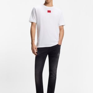 טישרט הוגו בוס HUGO BOSS גזרה רגילה | גברים | שחור לבן