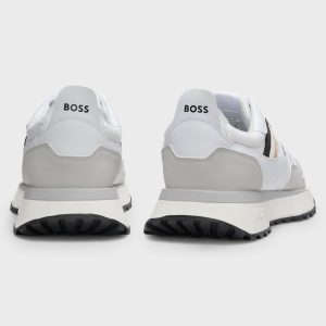 סניקרס הוגו בוס HUGO BOSS רצועות פסים | גברים | לבן