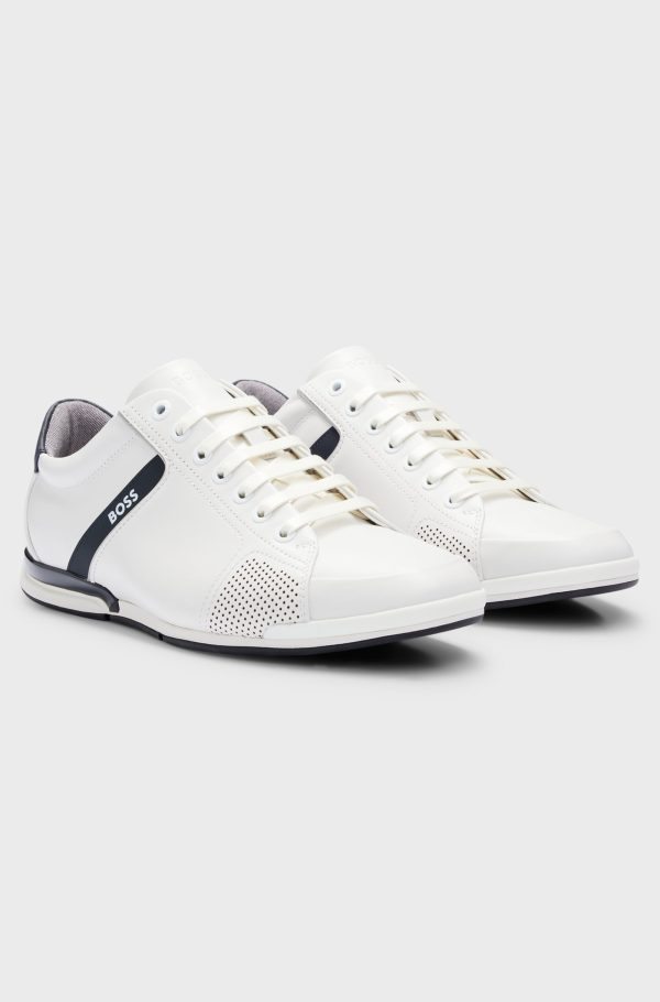 סניקרס אלגנט הוגו בוס HUGO BOSS עור | גברים | לבן - Image 3