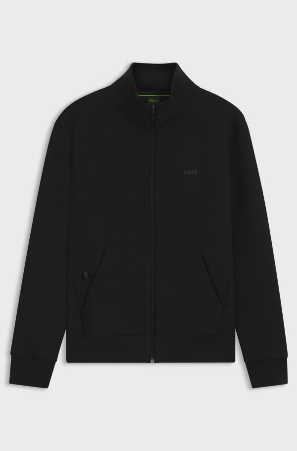 סוויטשירט הוגו בוס HUGO BOSS עם רוכסן | גברים | שחור - Image 3