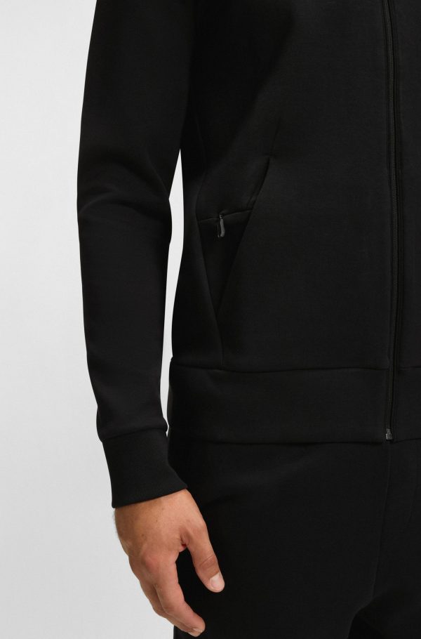 סוויטשירט הוגו בוס HUGO BOSS עם רוכסן | גברים | שחור - Image 2