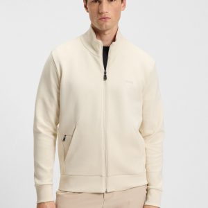 סוויטשירט הוגו בוס HUGO BOSS עם רוכסן | גברים | קרם