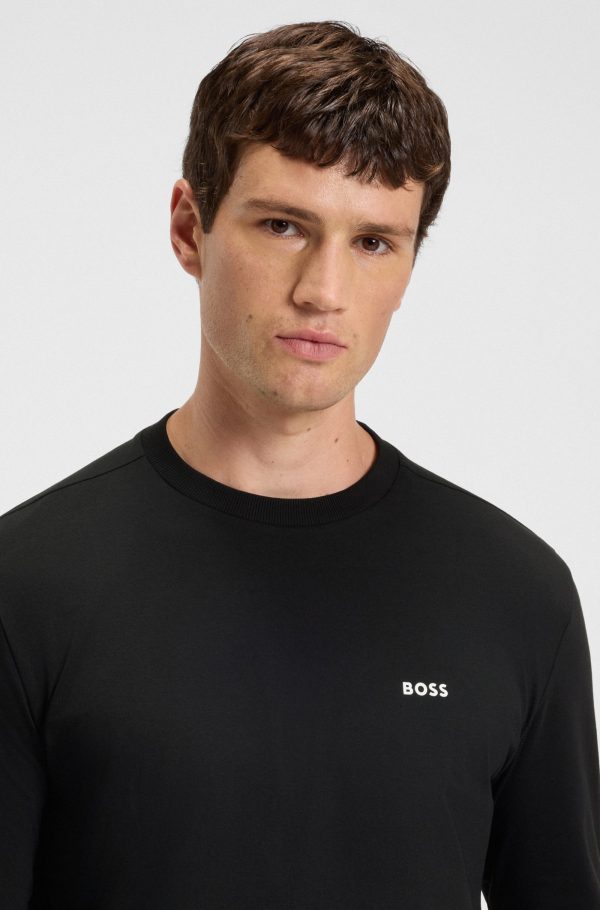 טישירט הוגו בוס HUGO BOSS שרוול ארוך | גברים | שחור - Image 3