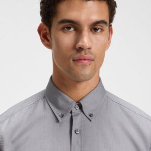 חולצה מכופתרת הוגו בוס HUGO BOSS שרוול ארוך | גברים | אפור