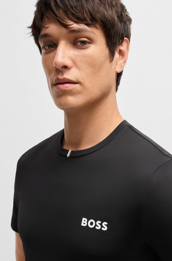 חולצת פולו הוגו בוס HUGO BOSS SLIM | גברים | שחור - Image 2