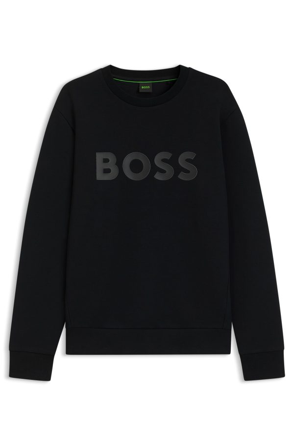 סוויטשירט הוגו בוס HUGO BOSS כותנה נמתחת | גברים | שחור - Image 3