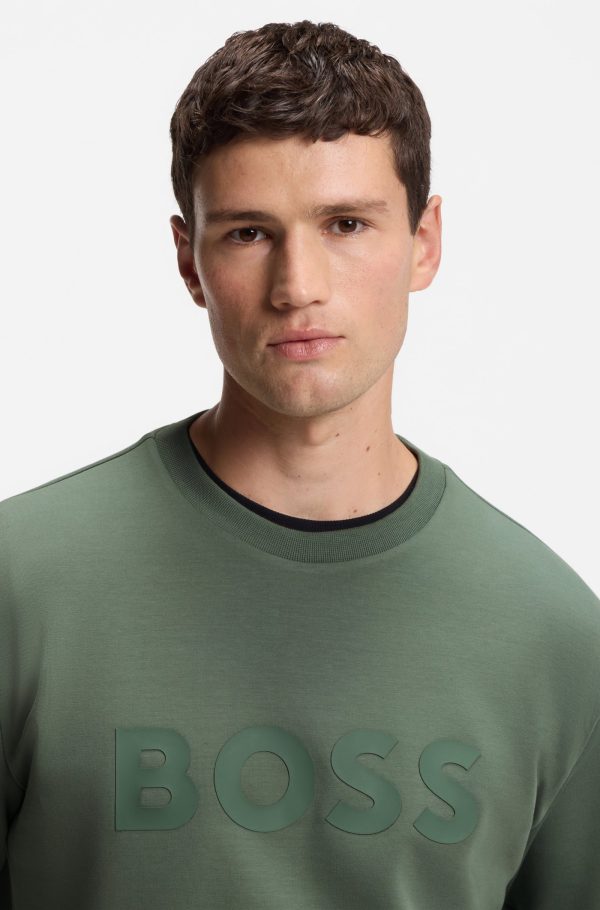 סוויטשירט הוגו בוס HUGO BOSS כותנה נמתחת | גברים | ירוק - Image 2