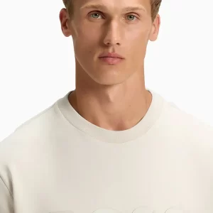 סוויטשירט הוגו בוס HUGO BOSS כותנה נמתחת | גברים | קרם