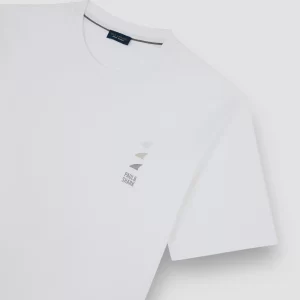 PAUL & SHARK T-SHIRT | טישירט פול אנד שארק לוגו פרינט | גברים | לבן