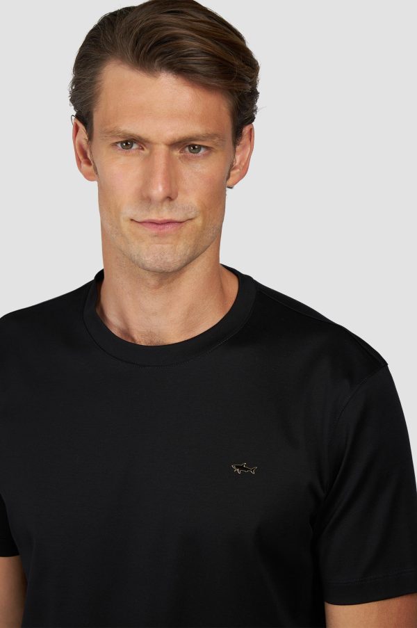 PAUL & SHARK SWEATSHIRT | טישירט פול אנד שארק עם לוגו | גברים | שחור - Image 2