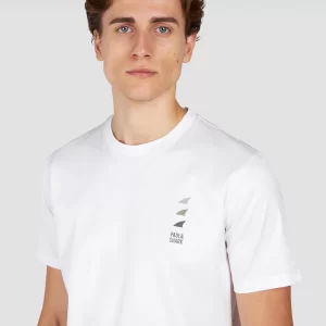PAUL & SHARK T-SHIRT | טישירט פול אנד שארק לוגו פרינט | גברים | לבן