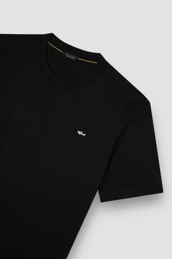 PAUL & SHARK SWEATSHIRT | טישירט פול אנד שארק עם לוגו | גברים | שחור - Image 3