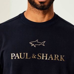 PAUL & SHARK SWEATSHIRT | סוויטשירט פול אנד שארק עם לוגו | גברים | כחול