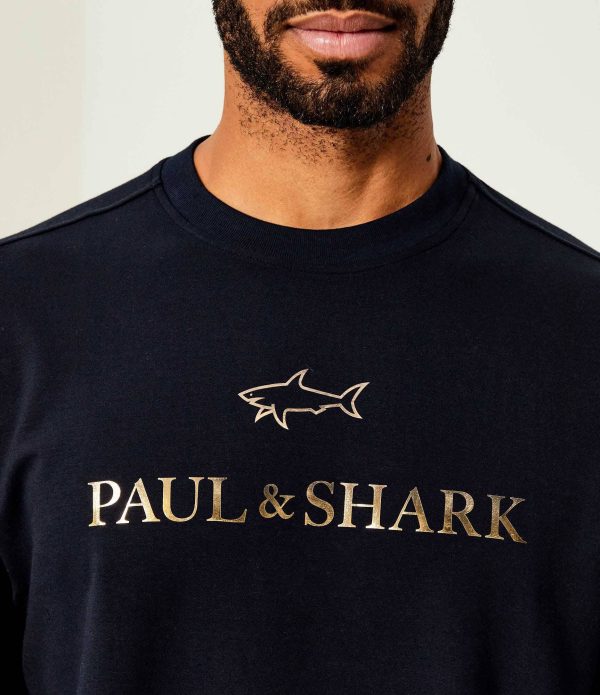 PAUL & SHARK SWEATSHIRT | סוויטשירט פול אנד שארק עם לוגו | גברים | כחול - Image 2