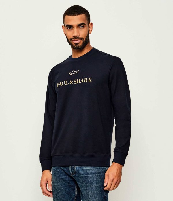PAUL & SHARK SWEATSHIRT | סוויטשירט פול אנד שארק עם לוגו | גברים | כחול