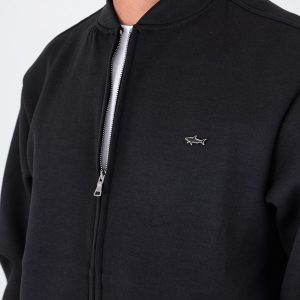 PAUL & SHARK ZIP SWEATSHIRT | סוויטשירט פול אנד שארק עם רוכסן | גברים | שחור