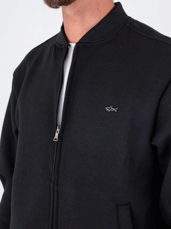 PAUL & SHARK ZIP SWEATSHIRT | סוויטשירט פול אנד שארק עם רוכסן | גברים | שחור - Image 2