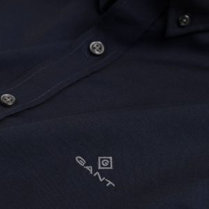 חולצה מכופתרת GANT Slim Fit Short Sleeve Pinpoint Oxford Shirt