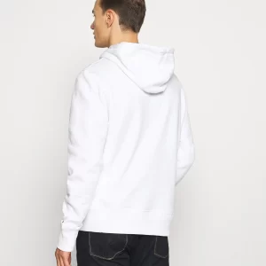 קפוצ'ון טומי TOMMY ICONS LOGO EMBROIDERY HOODY IN WHITE