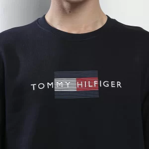 TOMMY HILFIGRER סווטשרט כחול נייבי | גברים