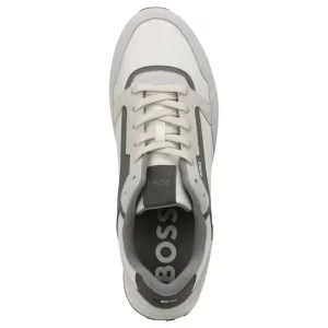 נעלי ריצה הוגו בוס HUGO BOSS פארקור | גברים | אפור בהיר