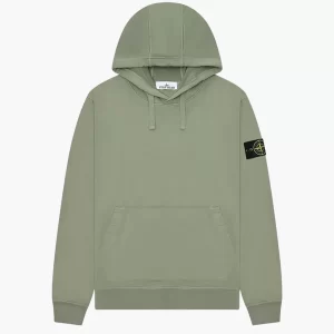 קפוצ׳ון סטון איילנד STONE ISLAND עם פאטץ' לוגו | ירוק | גברים