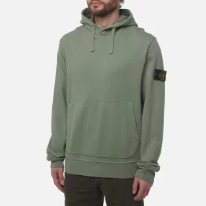 קפוצ׳ון סטון איילנד STONE ISLAND עם פאטץ' לוגו | ירוק | גברים