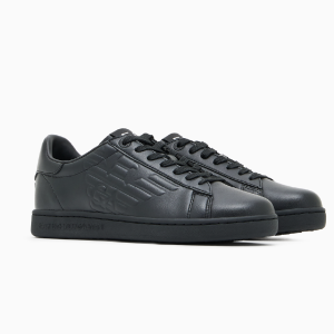 סניקרס עור אמפוריו ארמאני EMPORIO ARMANI SNEAKER EA7 | שחור | גברים