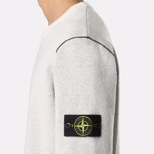 סווטשירט סטון איילנד STONE ISLAND דו שכבתי | אפור בהיר | גברים