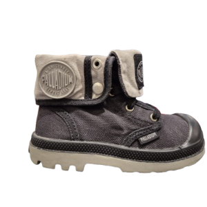 Palladium Zipper Baggy נעלי פלדיום מתקפל ילדים ונוער בצבע שחור/אפור