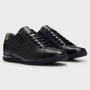 סניקרס אלגנט הוגו בוס HUGO BOSS עור | גברים | שחור