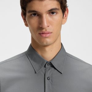 חולצה מכופתרת הוגו בוס HUGO BOSS גזרה רגילה | גברים | אפור