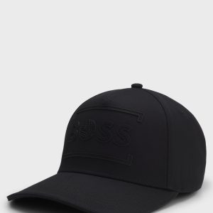 כובע הוגו בוס HUGO BOSS לוגו טניס | שחור