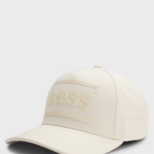 כובע הוגו בוס HUGO BOSS לוגו טניס | קרם