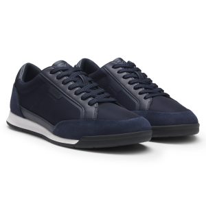 סניקרס הוגו בוס HUGO BOSS עיטורי קטיפה | גברים | כחול כהה