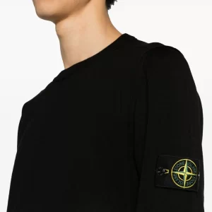 סווטשירט סטון איילנד STONE ISLAND כותנה רכה | שחור | גברים