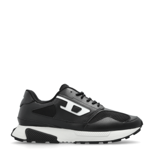 נעלי DIESEL סניקרס שחור לבן, זמש